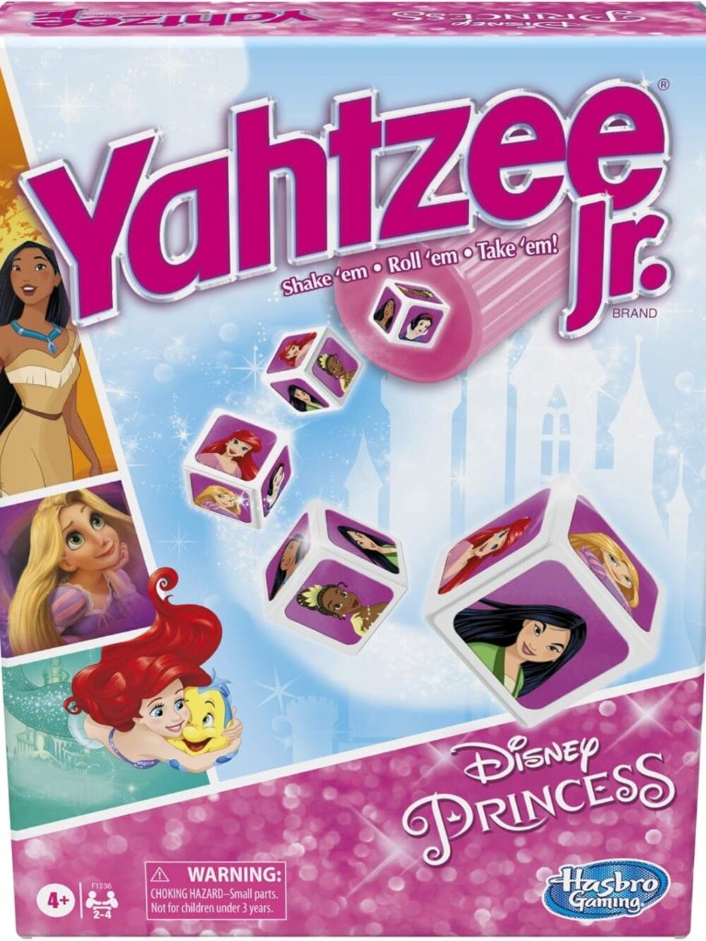 Yahtzee Jr Disney Princess Edition Board Game Hasbro Ages 4+ 2-4 Players
